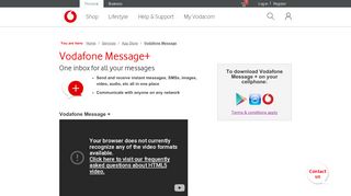 
                            5. Vodafone Message+ Lets You Send Messages in One App | Vodacom