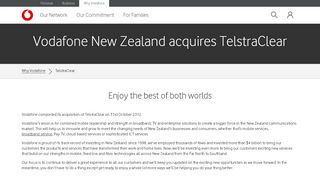 
                            2. Vodafone New Zealand acquires TelstraClear - 2012 - Vodafone NZ