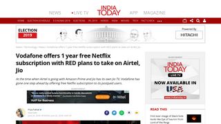 
                            4. Vodafone offers 1 year free Netflix subscription with RED plans to ...