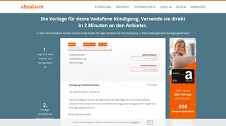 
                            13. Vodafone online kündigen | Kündigungsgarantie - Aboalarm