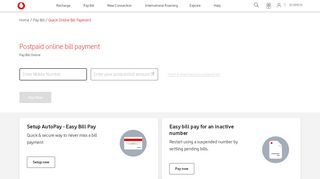 
                            11. ::Vodafone :: Quick BillPay - BillDesk