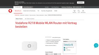 
                            2. Vodafone R216 Mobile WLAN Router LTE mit Vertrag bestellen