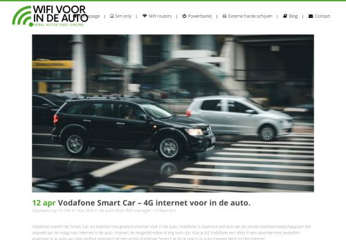 
                            13. Vodafone Smart Car - 4G internet voor in de auto - Wifi voor in de auto.