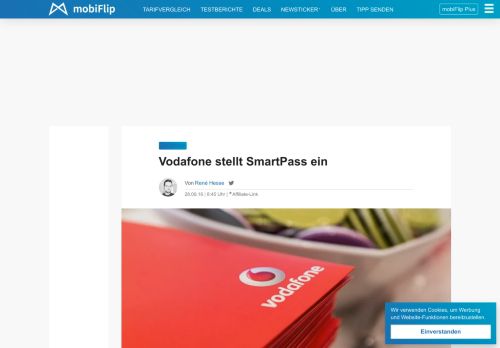 
                            13. Vodafone stellt SmartPass ein - mobiFlip