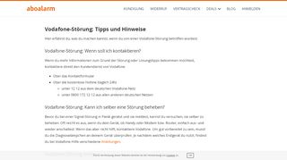 
                            10. Vodafone-Störung: Tipps und Hinweise - Aboalarm