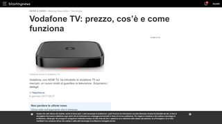 
                            11. Vodafone TV: prezzo, cos'è e come funziona - Blasting News