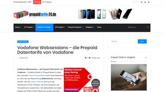 
                            7. Vodafone Websessions – die Prepaid Datentarife von Vodafone ...