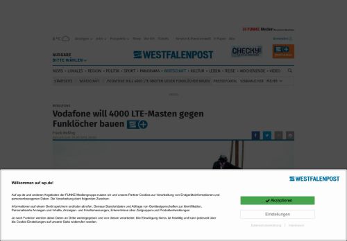 
                            10. Vodafone will 4000 LTE-Masten gegen Funklöcher bauen | wp.de ...
