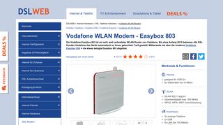 
                            10. Vodafone WLAN Modem: Funktionen, Technische Details und Bilder