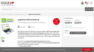 
                            12. VogelCheck Bkf-Ausbildung online kaufen im Verlag Heinrich Vogel ...