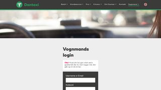 
                            7. Vognmands login | Dantaxi 4x48