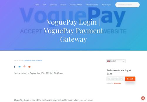 
                            10. VoguePay Login | VoguePay Payment Gateway – PG Updates