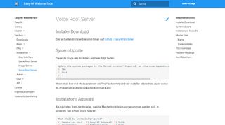 
                            12. Voice Root Server - Easy-Wi Webinterface