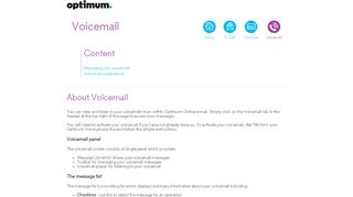 
                            4. Voicemail - Optimum