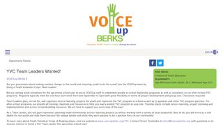 
                            8. VOiCEup Berks | YVC Team Leaders Wanted!