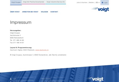 
                            11. Voigt AG - Customer Login