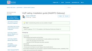 
                            13. VoIP calling: Installation guide [WebRTC Gateway] – ...