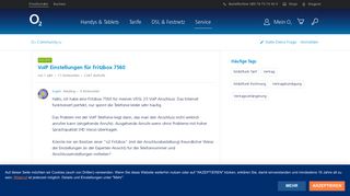 
                            12. VoIP Einstellungen für Fritzbox 7560 | O₂ Community