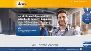 
                            9. VoIP-Telefonie von sipcall: Lösungen für Ihr Unternehmen