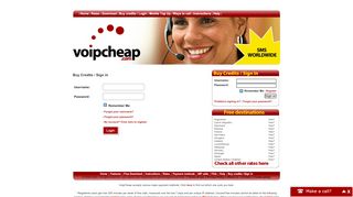 
                            12. VoipCheap login - Make affordable (even free) calls to phones ...