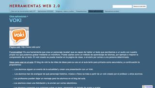
                            7. VOKI - HERRAMIENTAS WEB 2.0 - Google Sites