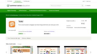 
                            11. Voki Review for Teachers | Common Sense Education