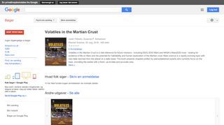 
                            10. Volatiles in the Martian Crust - Resultat for Google Books