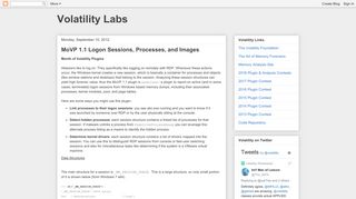 
                            12. Volatility Labs: MoVP 1.1 Logon Sessions, Processes, and Images