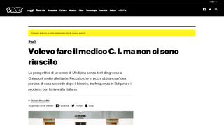 
                            3. Volevo fare il medico CEPU ma non ci sono riuscito - VICE