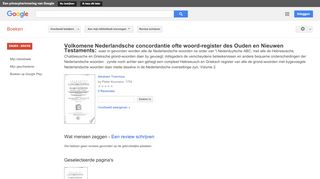 
                            8. Volkomene Nederlandsche concordantie ofte Woord-register des Ouden ...