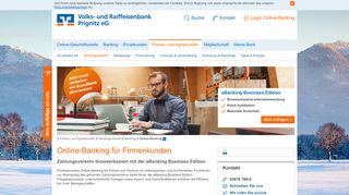 
                            3. Volks- und Raiffeisenbank Prignitz eG Online-Banking Firmenkunden