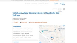 
                            3. Volksbank Allgäu-Oberschwaben eG Hauptstelle Bad Waldsee ...