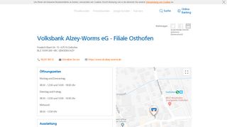 
                            7. Volksbank Alzey-Worms eG - Filiale Osthofen,Friedrich-Ebert-Str. 15 ...