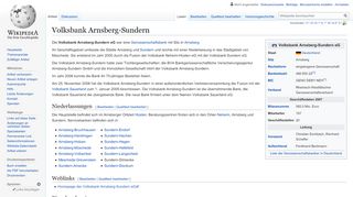 
                            9. Volksbank Arnsberg-Sundern – Wikipedia