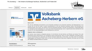 
                            12. Volksbank Ascheberg-Herbern eG - Mitglieder - Pro Ascheberg e.V.