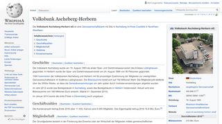 
                            5. Volksbank Ascheberg-Herbern – Wikipedia