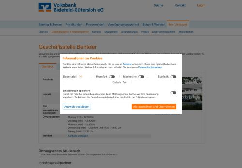 
                            6. Volksbank Bielefeld-Gütersloh eG Filiale Benteler - Volksbank ...
