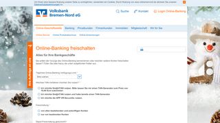 
                            8. Volksbank Bremen-Nord eG Online-Banking freischalten