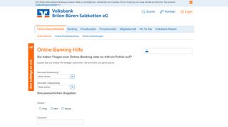 
                            7. Volksbank Brilon-Büren-Salzkotten eG Online-Banking Hilfe