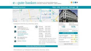 
                            8. Volksbank Chemnitz eG: Bewertungen ... - gute-banken.de