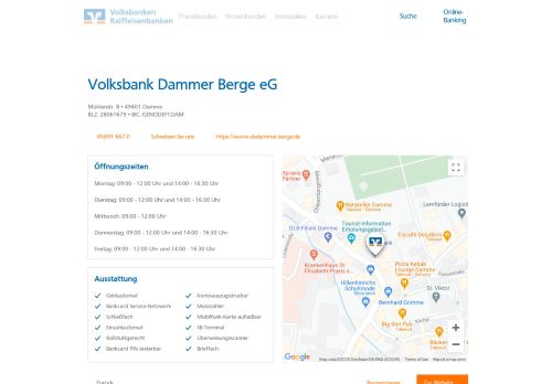 
                            9. Volksbank Dammer Berge eG,Mühlenstr. 8 - Volksbank Raiffeisenbank