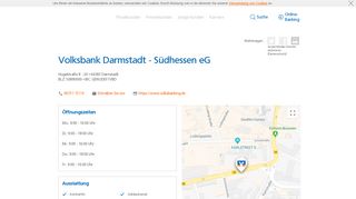 
                            5. Volksbank Darmstadt - Südhessen eG,Hügelstraße 8 - 20 - Volksbank ...