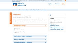 
                            12. Volksbank Delitzsch eG Formulare