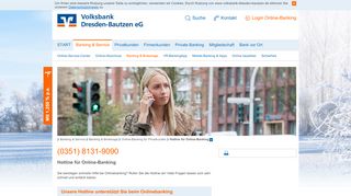 
                            11. Volksbank Dresden-Bautzen eG Hotline für Online-Banking