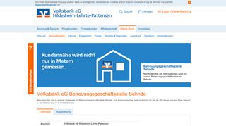 
                            8. Volksbank eG Betreuungsgeschäftsstelle Sehnde - Ihre Volksbank eG ...