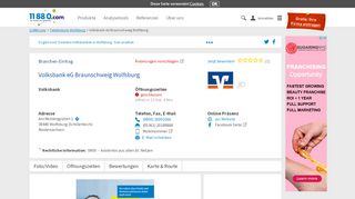 
                            9. ▷ Volksbank eG Braunschweig Wolfsburg | Tel. (0800) 269910... -