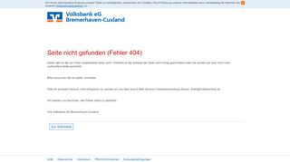 
                            12. Volksbank eG Bremerhaven-Cuxland Hinweise zum Login