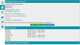 
                            9. Volksbank Emmerich-Rees eG, Geschäftsstelle Rees, 46459 Rees ...