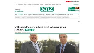 
                            8. Volksbank Emmerich-Rees freut sich über gutes Jahr 2017 | nrz.de ...