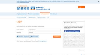 
                            4. Volksbank Emmerich-Rees - Viele schaffen mehr - Login